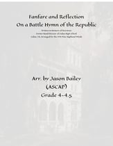 Fanfare and Reflection on Battle Hymn of the Republic Concert Band sheet music cover